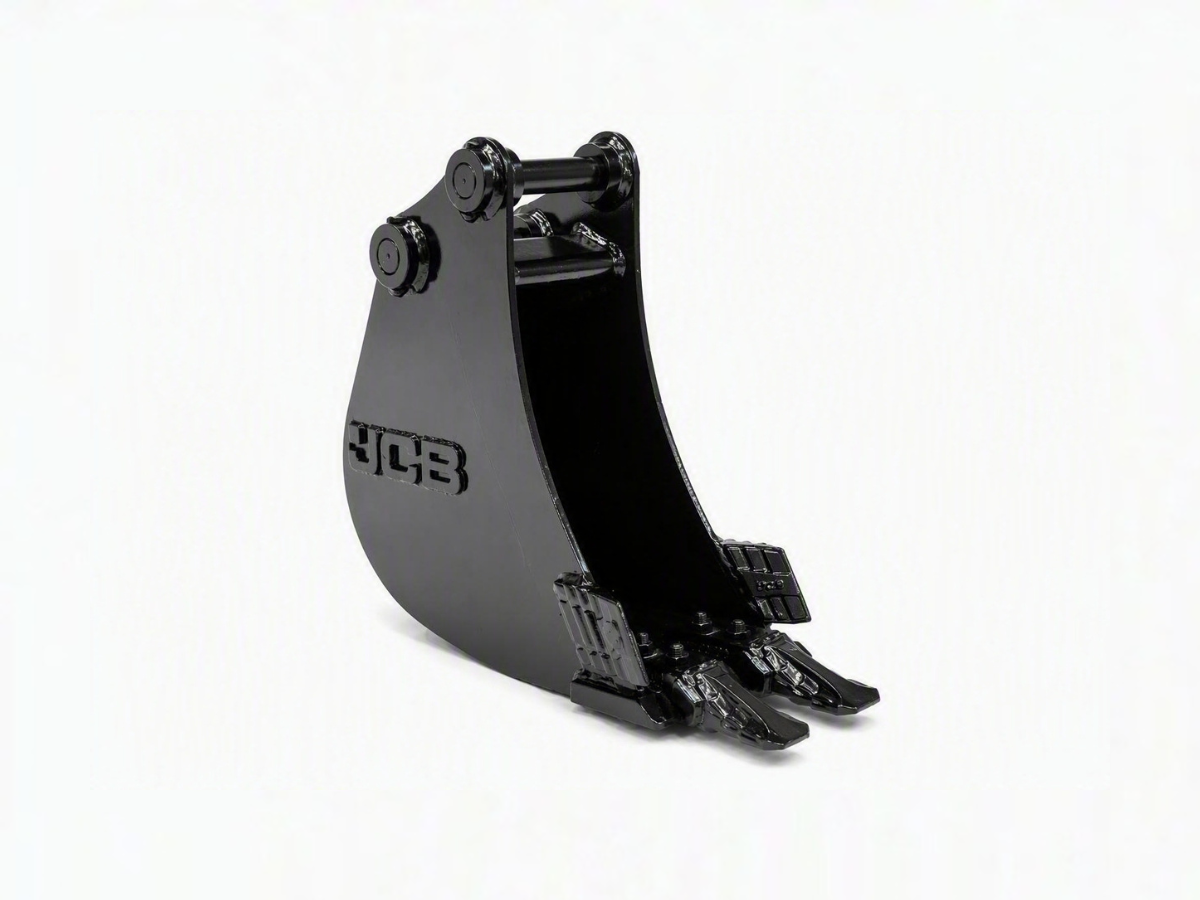 An image showing the front view of 150mm General Purpose Bucket (+Pins) - 15C-19C (Part 980/B2020)